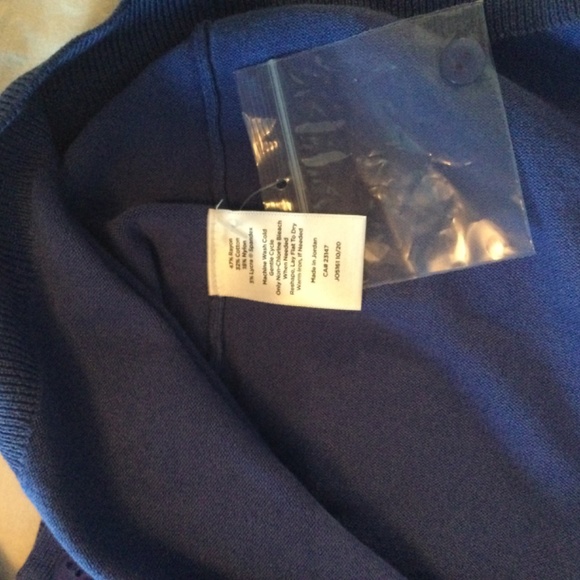 Talbots Cotton Cárdigan Sweater - Picture 2 of 4